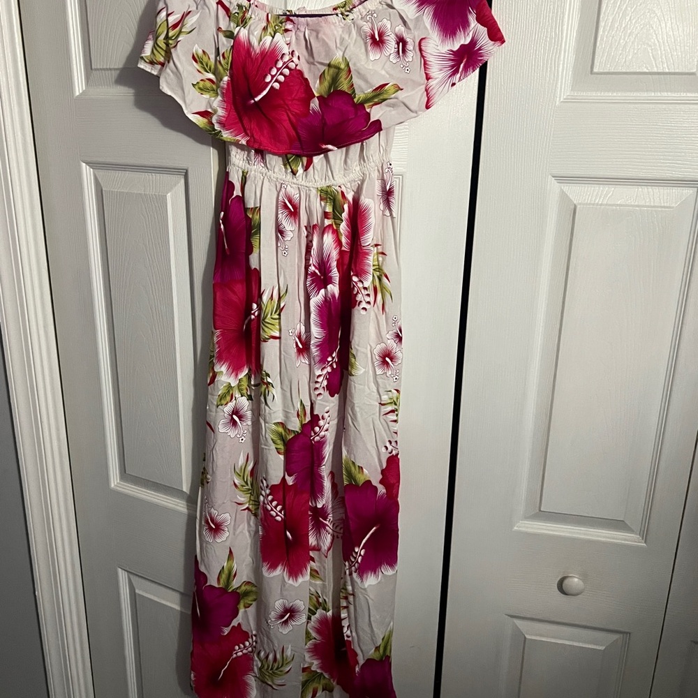 Floral Off-Shoulder Maxi Dress